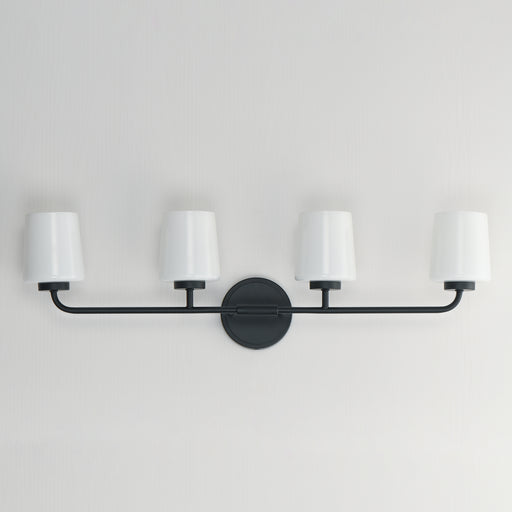 Maxim 12694WTBK Durham 4 Light Bath Vanity | Black