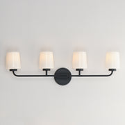 Maxim 12694WTBK Durham 4 Light Bath Vanity | Black