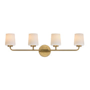 Maxim 12694WTNAB Durham 4 Light Bath Vanity | Natural Aged Brass