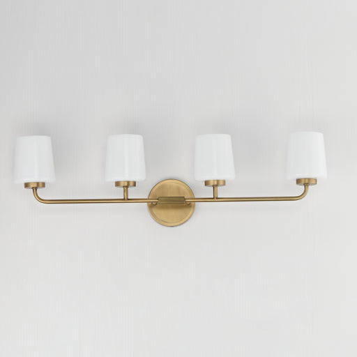 Maxim 12694WTNAB Durham 4 Light Bath Vanity | Natural Aged Brass