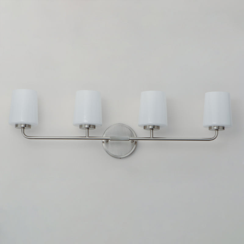 Maxim 12694WTSN Durham 4 Light Bath Vanity | Satin Nickel