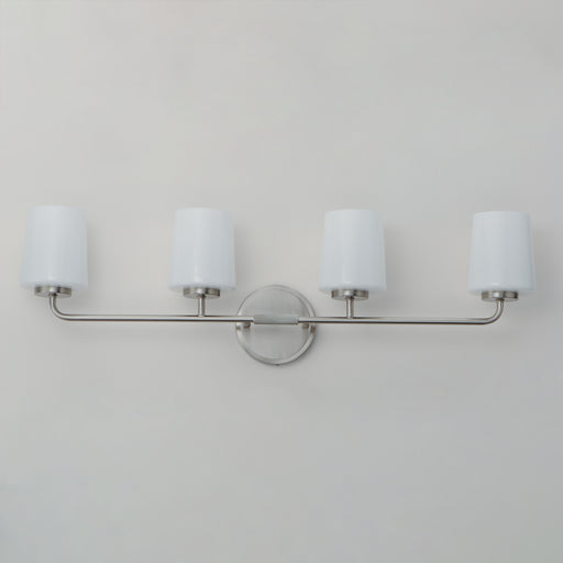 Maxim 12694WTSN Durham 4 Light Bath Vanity | Satin Nickel