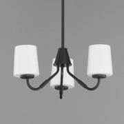Maxim 12695WTBK Durham 3 Light Chandelier | Black