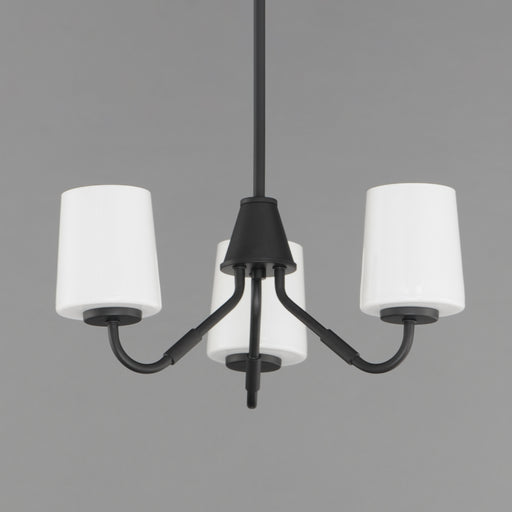 Maxim 12695WTBK Durham 3 Light Chandelier | Black