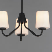 Maxim 12695WTBK Durham 3 Light Chandelier | Black
