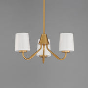 Maxim 12695WTNAB Durham 3 Light Chandelier | Natural Aged Brass