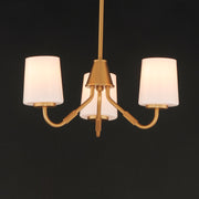 Maxim 12695WTNAB Durham 3 Light Chandelier | Natural Aged Brass