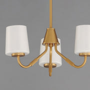 Maxim 12695WTNAB Durham 3 Light Chandelier | Natural Aged Brass