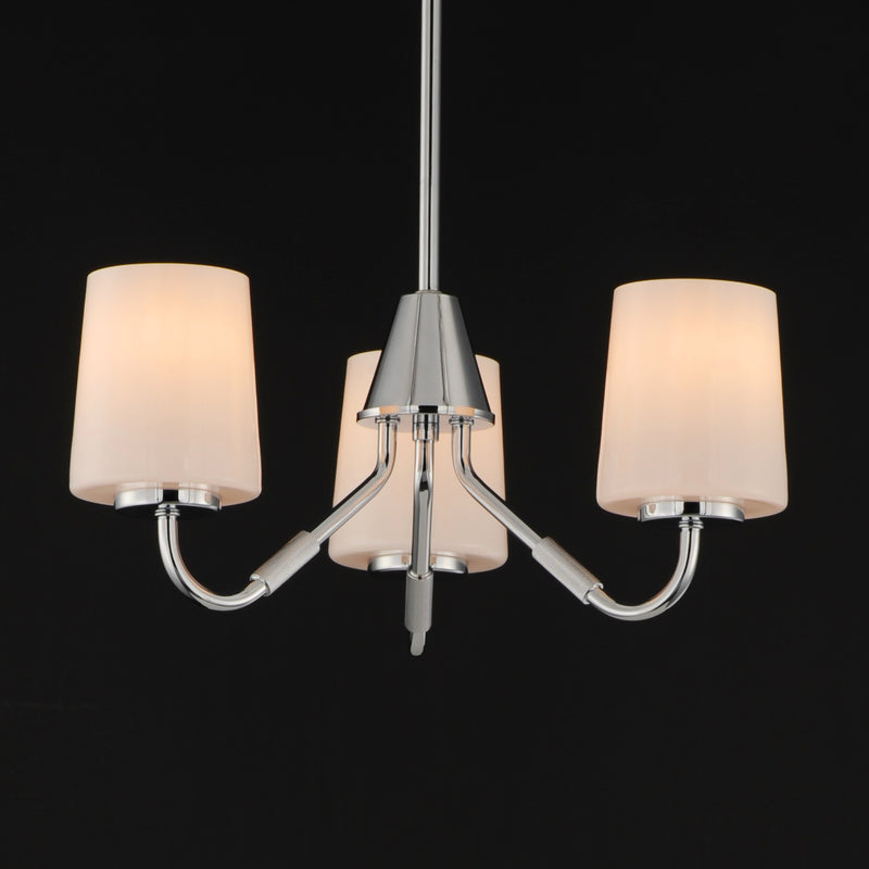 Maxim 12695WTPC Durham 3 Light Chandelier | Polished Chrome