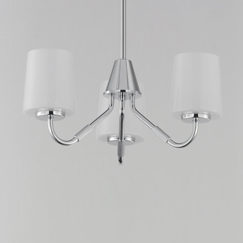 Maxim 12695WTPC Durham 3 Light Chandelier | Polished Chrome