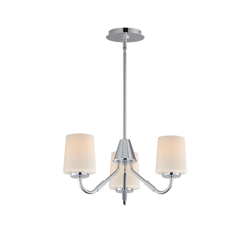 Maxim 12695WTPC Durham 3 Light Chandelier | Polished Chrome