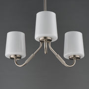 Maxim 12695WTSN Durham 3 Light Chandelier | Satin Nickel