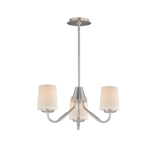 Maxim 12695WTSN Durham 3 Light Chandelier | Satin Nickel