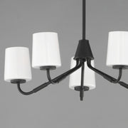 Maxim 12696WTBK Durham 5 Light Chandelier | Black