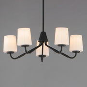 Maxim 12696WTBK Durham 5 Light Chandelier | Black