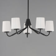 Maxim 12696WTBK Durham 5 Light Chandelier | Black
