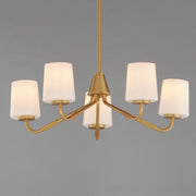 Maxim 12696WTNAB Durham 5 Light Chandelier | Natural Aged Brass