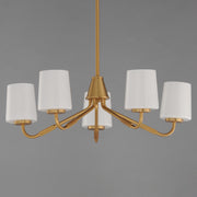 Maxim 12696WTNAB Durham 5 Light Chandelier | Natural Aged Brass