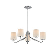 Maxim 12696WTPC Durham 5 Light Chandelier | Polished Chrome