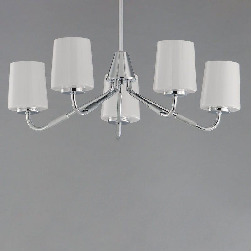 Maxim 12696WTPC Durham 5 Light Chandelier | Polished Chrome