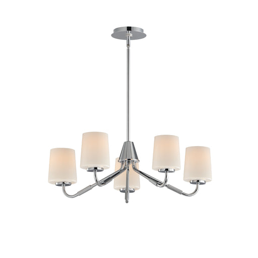 Maxim 12696WTPC Durham 5 Light Chandelier | Polished Chrome