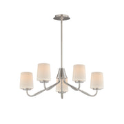 Maxim 12696WTSN Durham 5 Light Chandelier | Satin Nickel