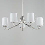 Maxim 12696WTSN Durham 5 Light Chandelier | Satin Nickel