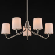 Maxim 12696WTSN Durham 5 Light Chandelier | Satin Nickel