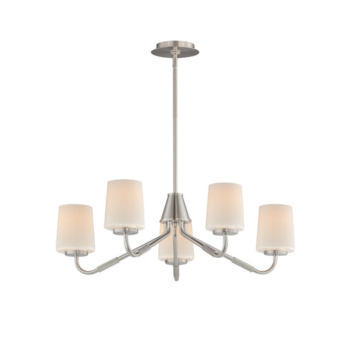 Maxim 12696WTSN Durham 5 Light Chandelier | Satin Nickel