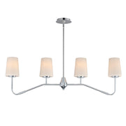 Maxim 12697WTPC Durham 4 Light Linear Chandelier | Polished Chrome