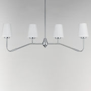 Maxim 12697WTPC Durham 4 Light Linear Chandelier | Polished Chrome