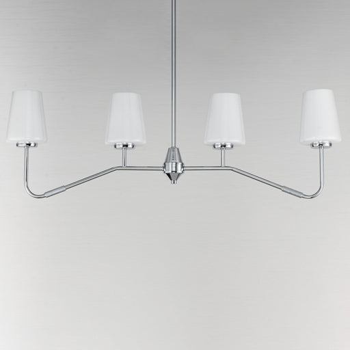 Maxim 12697WTPC Durham 4 Light Linear Chandelier | Polished Chrome