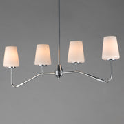 Maxim 12697WTPC Durham 4 Light Linear Chandelier | Polished Chrome