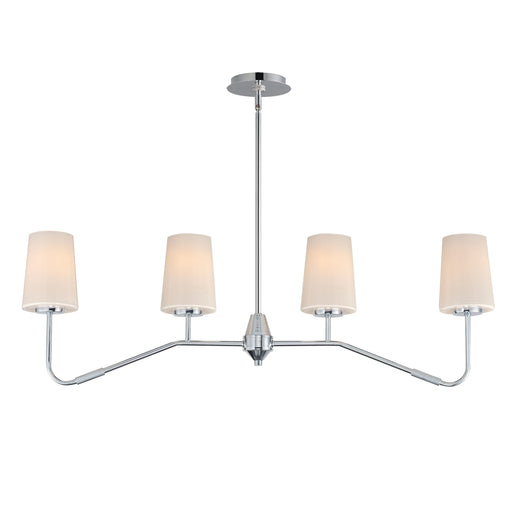 Maxim 12697WTPC Durham 4 Light Linear Chandelier | Polished Chrome