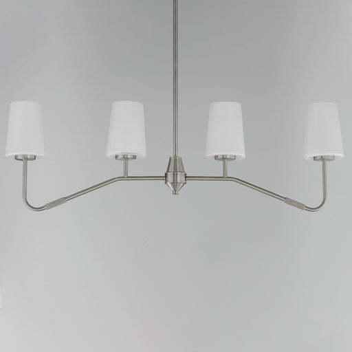 Maxim 12697WTSN Durham 4 Light Linear Chandelier | Satin Nickel