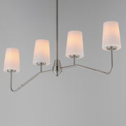 Maxim 12697WTSN Durham 4 Light Linear Chandelier | Satin Nickel