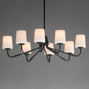 Maxim 12698WTBK Durham 8 Light Chandelier | Black