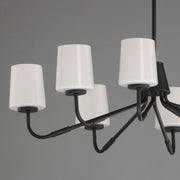 Maxim 12698WTBK Durham 8 Light Chandelier | Black