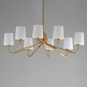Maxim 12698WTNAB Durham 8 Light Chandelier | Natural Aged Brass