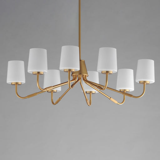 Maxim 12698WTNAB Durham 8 Light Chandelier | Natural Aged Brass