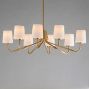 Maxim 12698WTNAB Durham 8 Light Chandelier | Natural Aged Brass