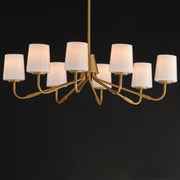 Maxim 12698WTNAB Durham 8 Light Chandelier | Natural Aged Brass