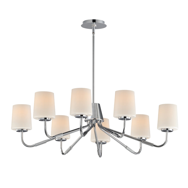 Maxim 12698WTPC Durham 8 Light Chandelier | Polished Chrome