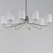 Maxim 12698WTSN Durham 8 Light Chandelier | Satin Nickel