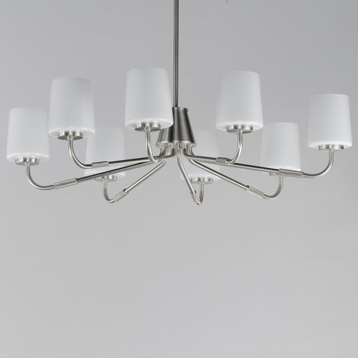 Maxim 12698WTSN Durham 8 Light Chandelier | Satin Nickel