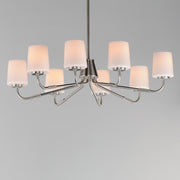 Maxim 12698WTSN Durham 8 Light Chandelier | Satin Nickel