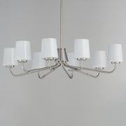 Maxim 12698WTSN Durham 8 Light Chandelier | Satin Nickel