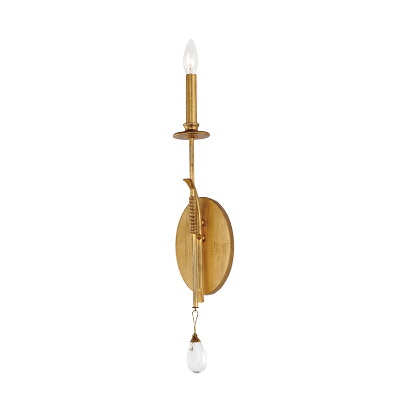 Maxim 12741CHGL Eden 1 Light Sconce | Charcoal Gold Leaf