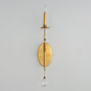 Maxim 12741CHGL Eden 1 Light Sconce | Charcoal Gold Leaf