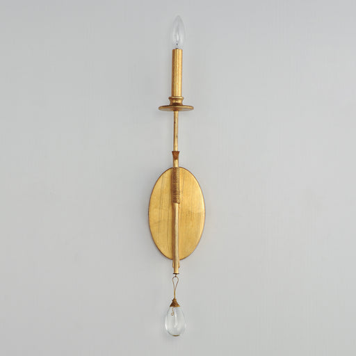 Maxim 12741CHGL Eden 1 Light Sconce | Charcoal Gold Leaf